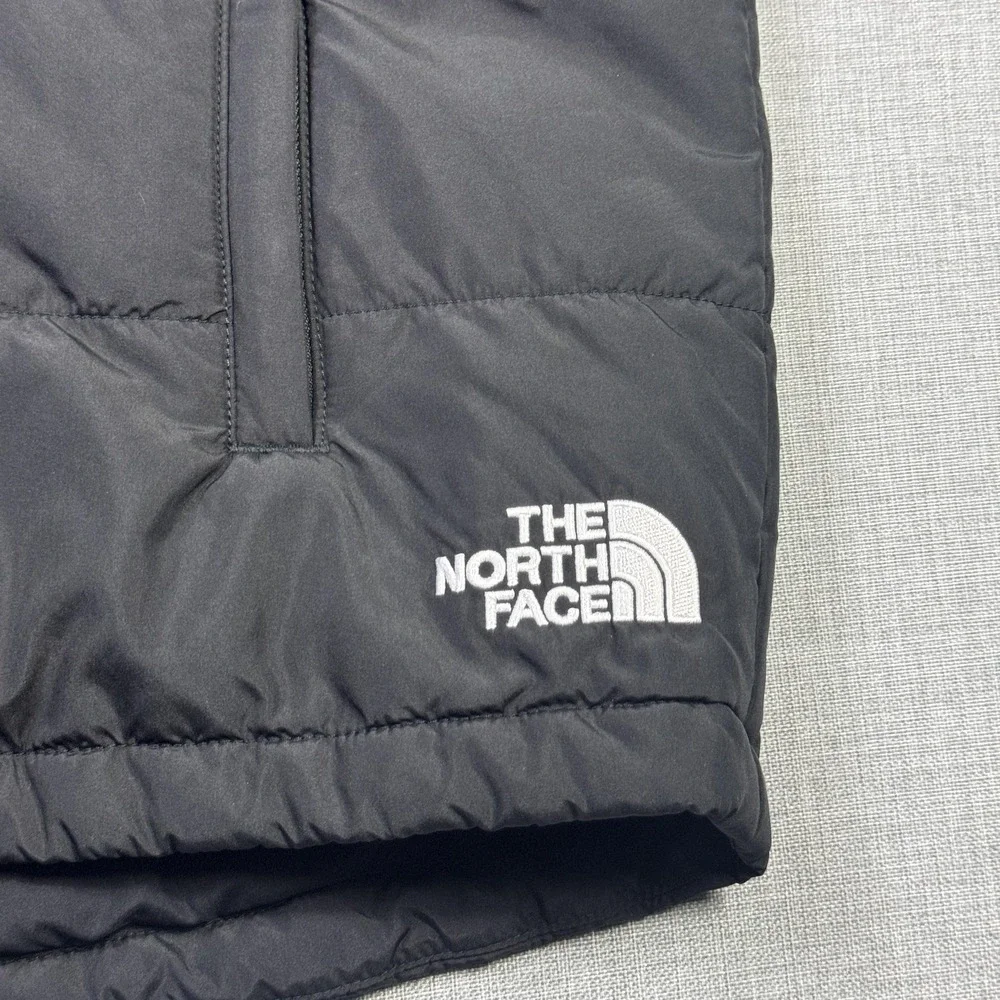 The‎ North Face Puffer Vest Mens XL Black Insulated Quilted Full Zip Logo
